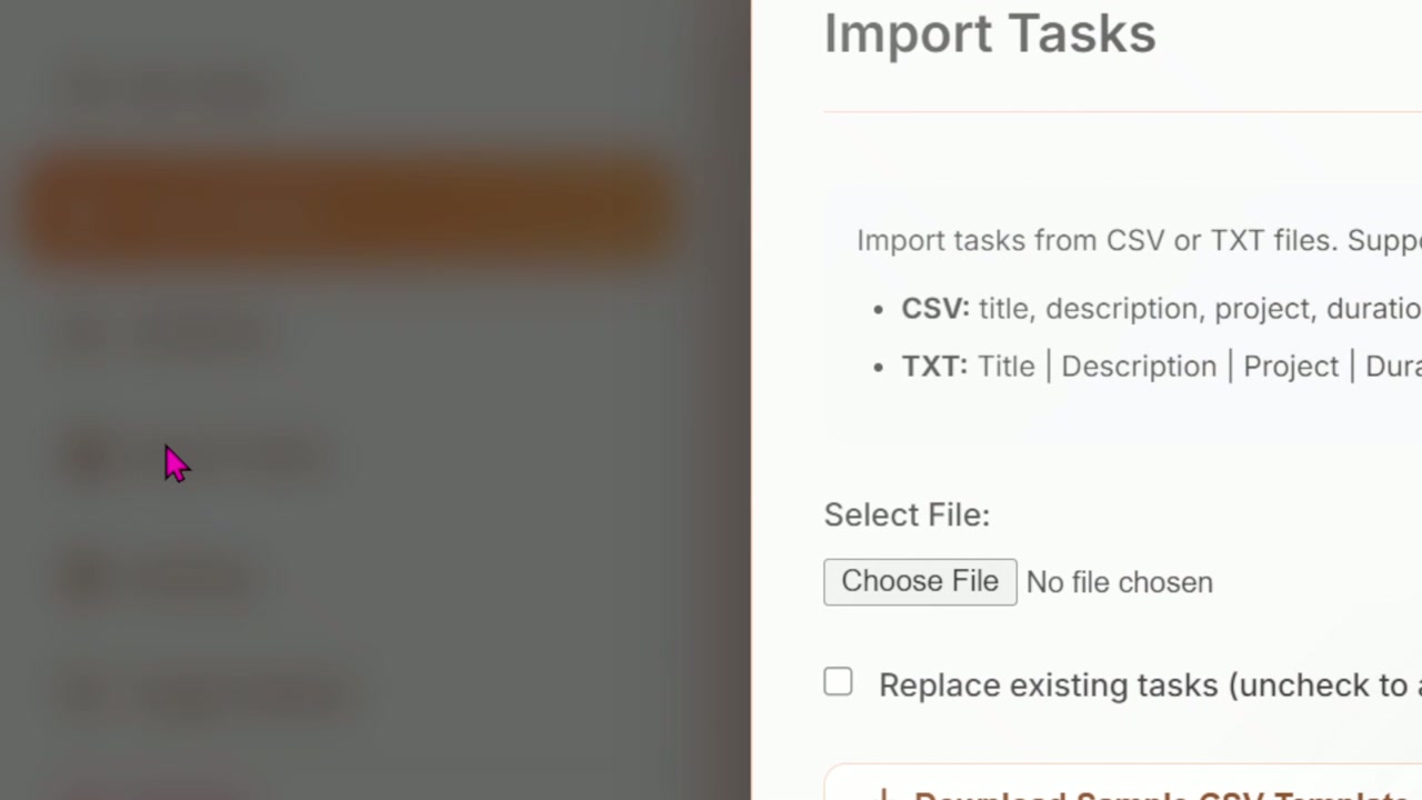 Video demonstration: Import Tasks - Preview